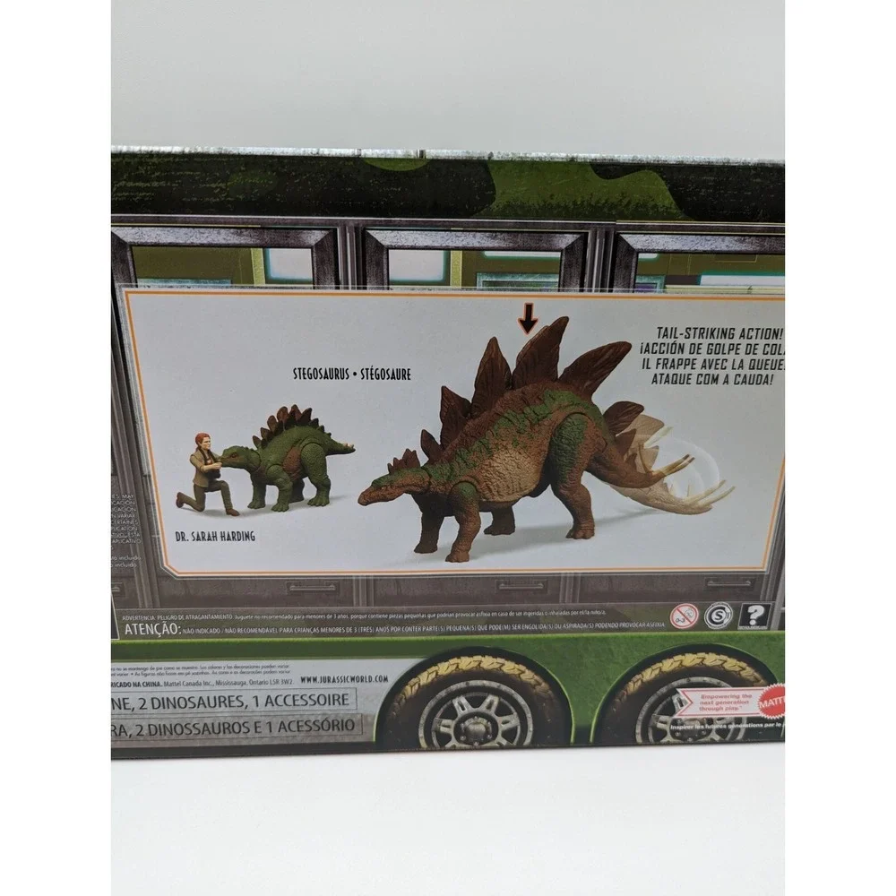 Jurassic World Legacy Dr. Sarah Harding & Stegosaurus Figure New With Box